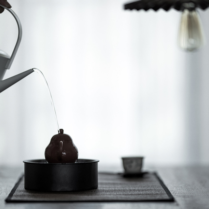 Ấm sắt rèn kiểu Nhật, bàn trà, khay trà nhỏ, bàn ủ khô, bình đựng nước, bình đựng ấm, đệm ấm, Bộ trà Jianshui