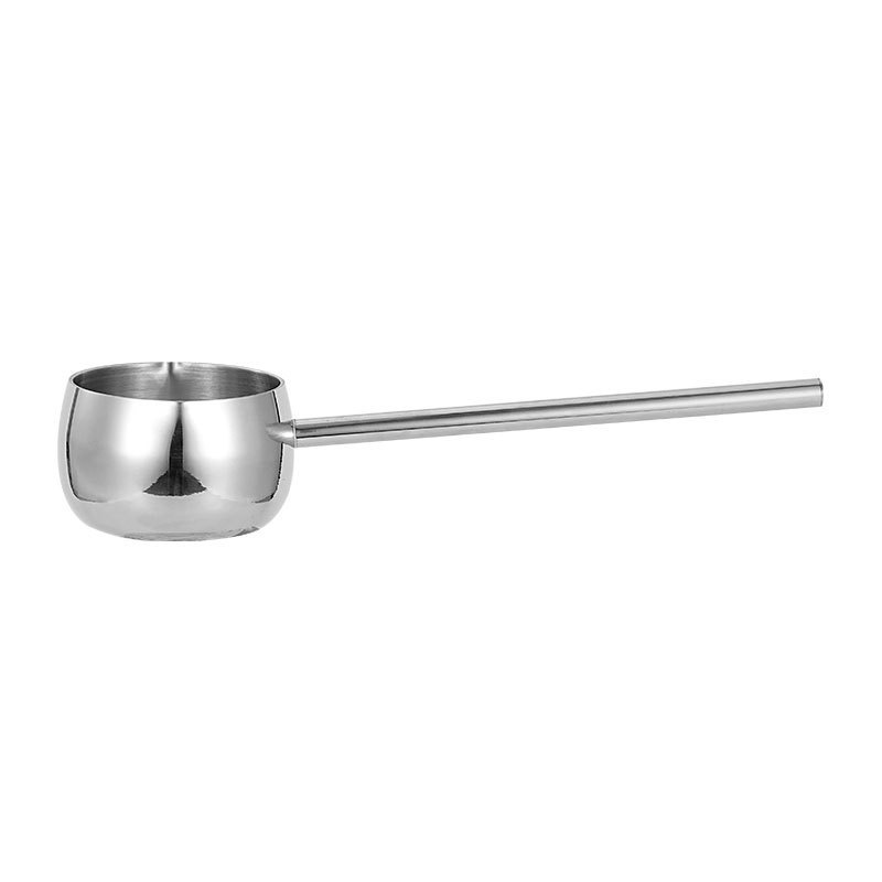 Nồi dầu cán dài inox 304 dày nồi nhỏ nhà bếp nhà hàng nồi mini nồi dầu nóng đáy phẳng