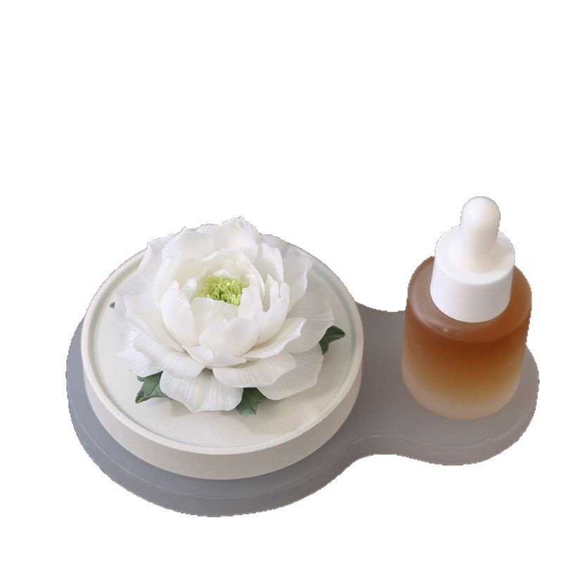 Đồ trang trí bằng gốm sứ hoa mẫu đơn kẹp tay đồ trang trí hoa văn phòng gia dụng