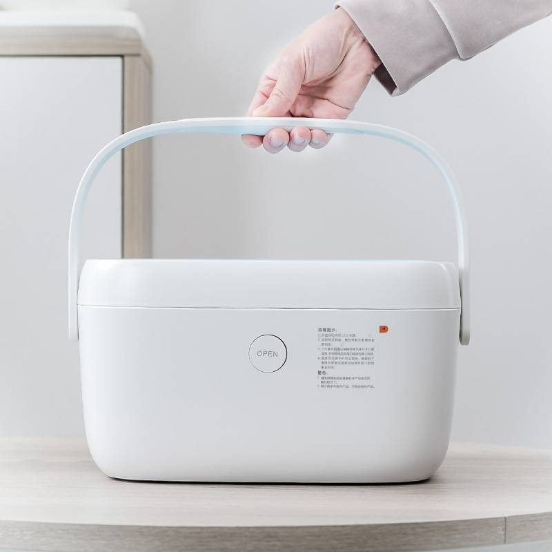 Tủ khử trùng bộ ấm trà bằng tia cực tím 59 giây không thoát nước kèm sấy khô bộ ấm trà Kung Fu nhỏ gia dụng máy khử trùng thông minh