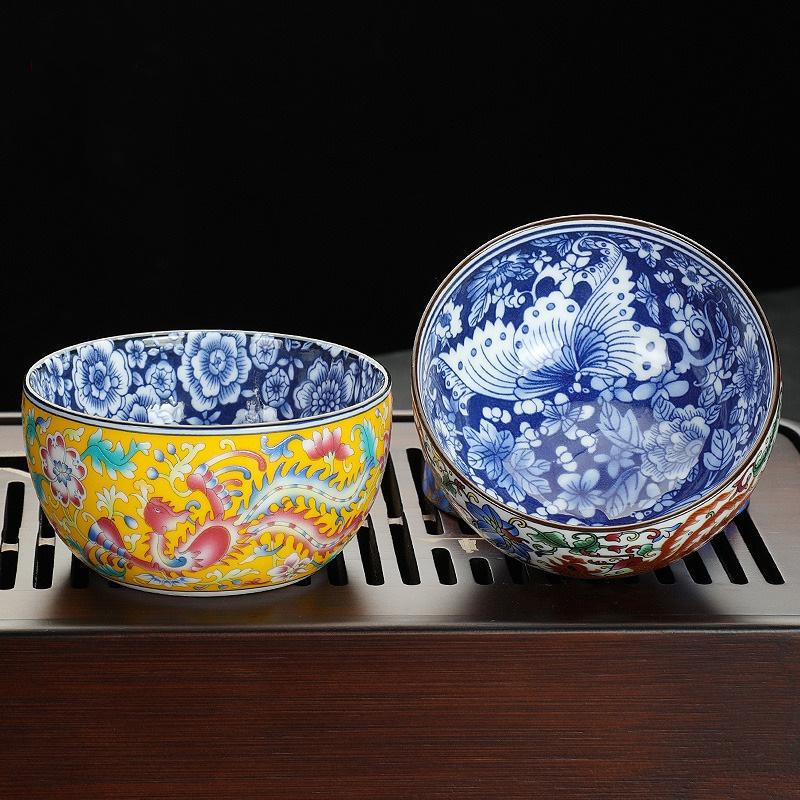 Cốc trà tráng men, cốc chủ nhân, cốc đơn, trà Kung Fu gốm sứ, cốc trà thơm, cốc trà cổ điển chuyên dụng cá nhân cao cấp