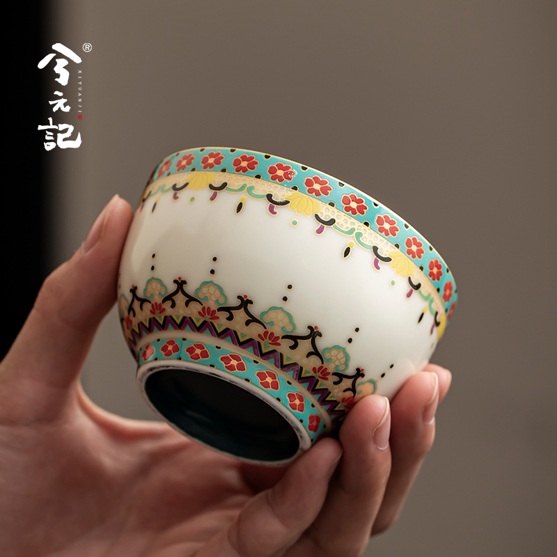 Xi Yuanji Đôn Hoàng Văn hóa và Sáng tạo Gốm sứ Cốc chủ sở hữu Cốc đơn Cốc trà cao cấp Cốc trà cá nhân