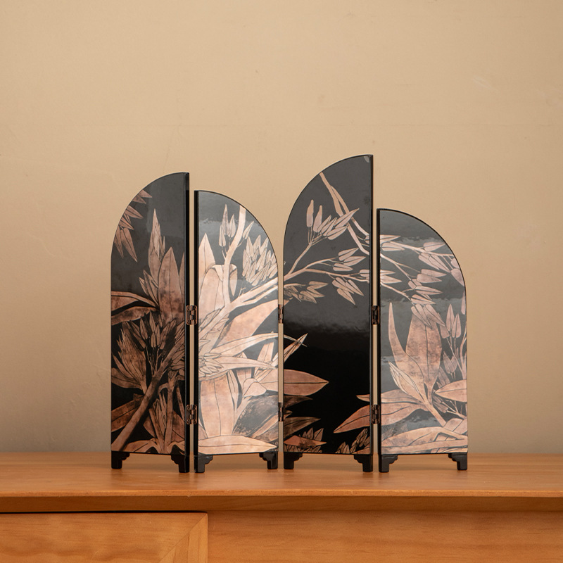 Đồ trang trí để bàn học kiểu Trung Quốc mới màn hình nhỏ phong cách Trung Quốc cổ đại quà tặng sinh nhật đồ thủ công nghệ thuật sơn mài cổ điển