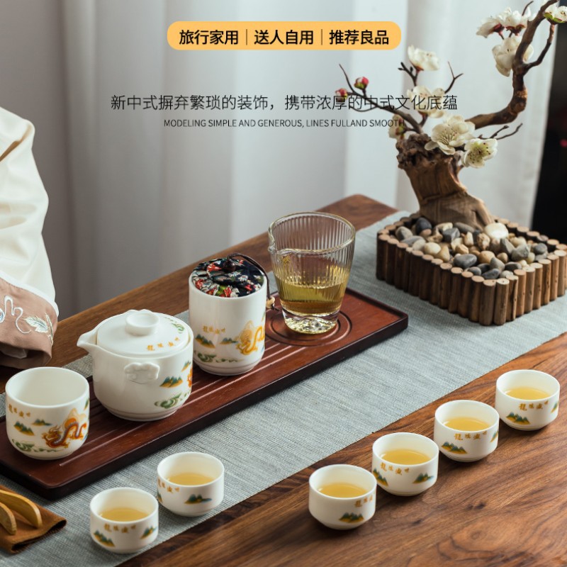 Bộ quà tặng sự kiện ngày lễ khác nhau Bộ Trà Ngọc cừu sang trọng nhẹ phong cách quốc gia bán buôn logo in phong cách