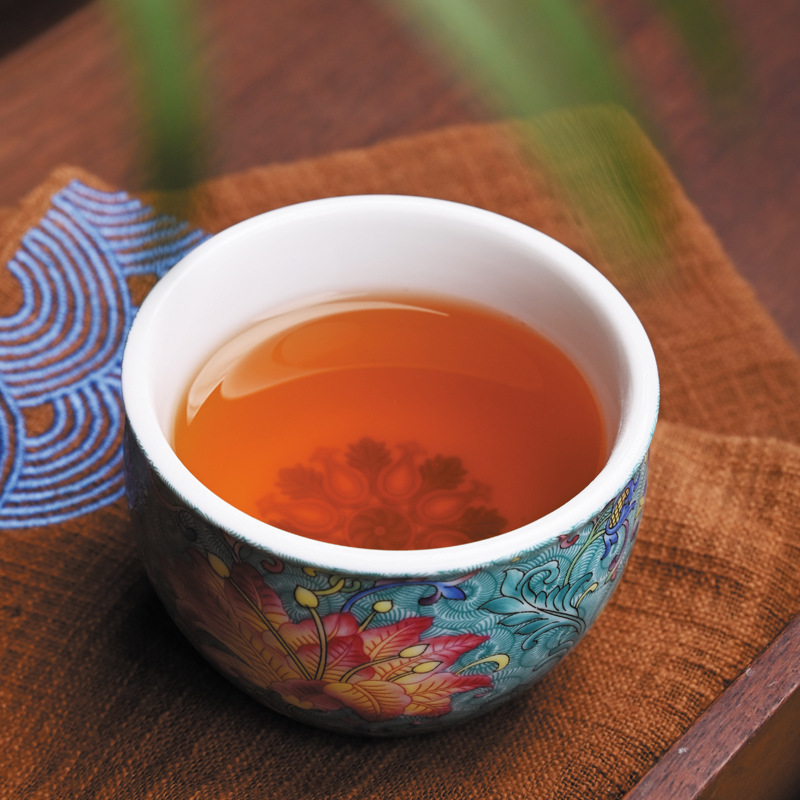 Bộ tách trà men Jingdezhen Bộ trà Kung Fu tách chủ sở hữu quà tặng cao cấp chuyên dụng cá nhân bán buôn tách trà