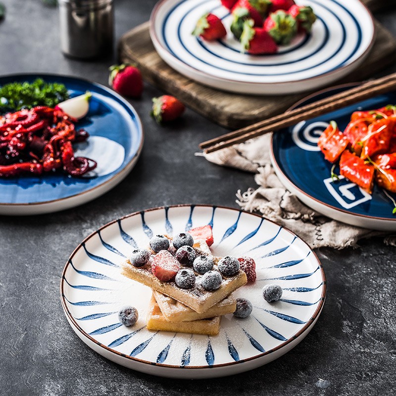 [Giảm giá thông quan đặc biệt] Bát gốm sứ, bát lớn gia dụng, bát súp, bát mì, bát xô kiểu Nhật 8 inch, bát salad