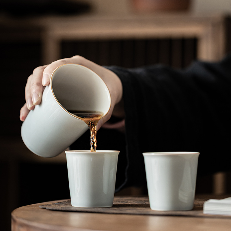 Cốc Coca xám đá kiểu Nhật cốc cầm tay cỡ lớn cốc nước gốm sứ cốc trà dung tích lớn cốc chủ nhân cốc đơn nung nhiệt độ cao