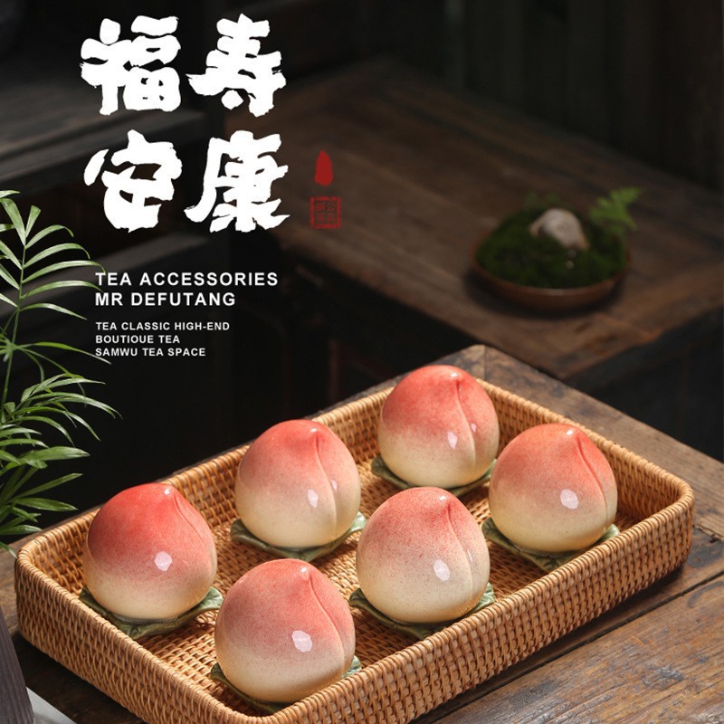 Hoa đào sáng tạo bình kín, bình trà đào nhỏ, bình kín, đồ trang trí, tiệc sinh nhật, quà tặng lưu niệm