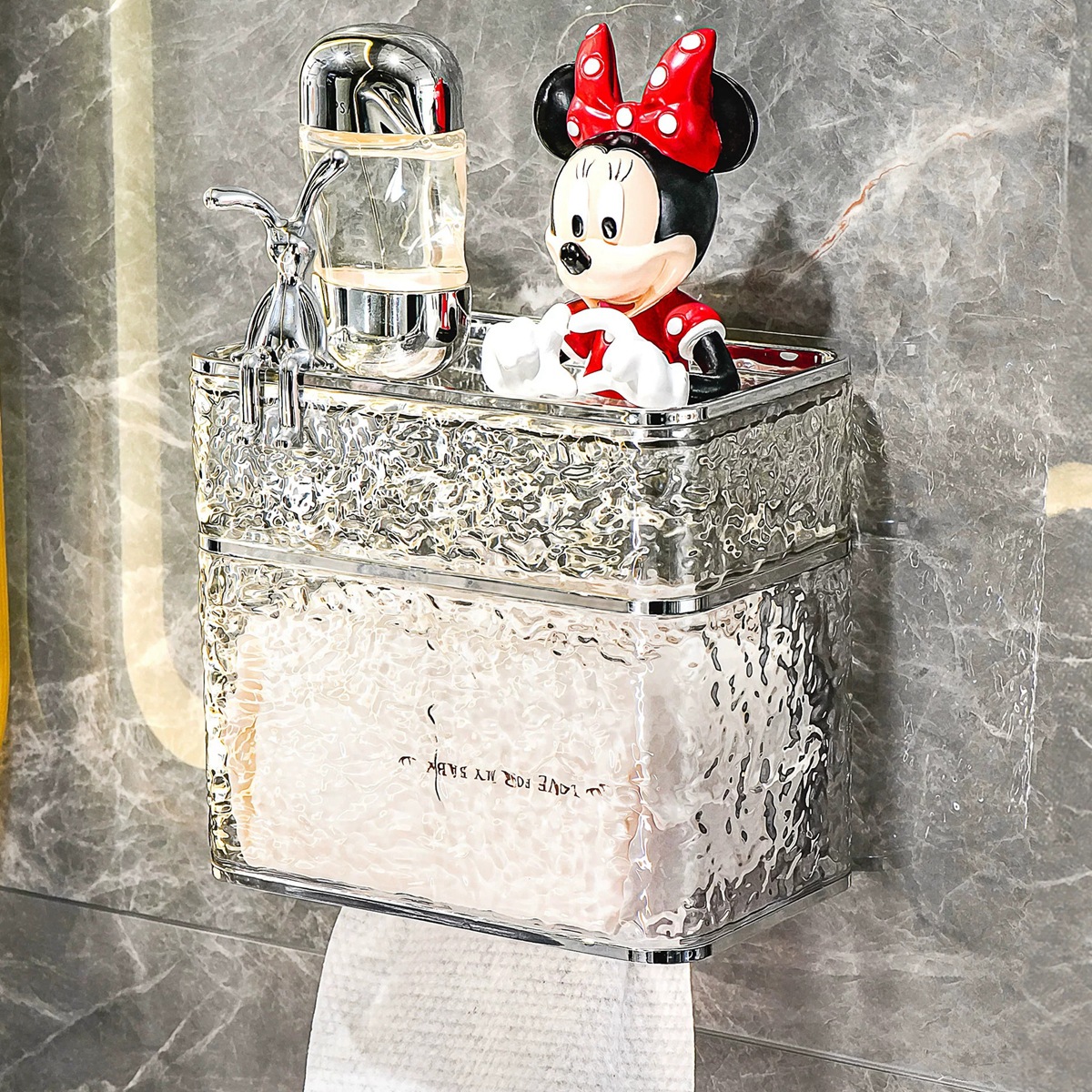 Hộp đựng giấy vệ sinh nhà vệ sinh hộp khăn giấy vệ sinh hộp đựng giấy vệ sinh giá để giấy cuộn chống thấm treo tường không cần đục lỗ