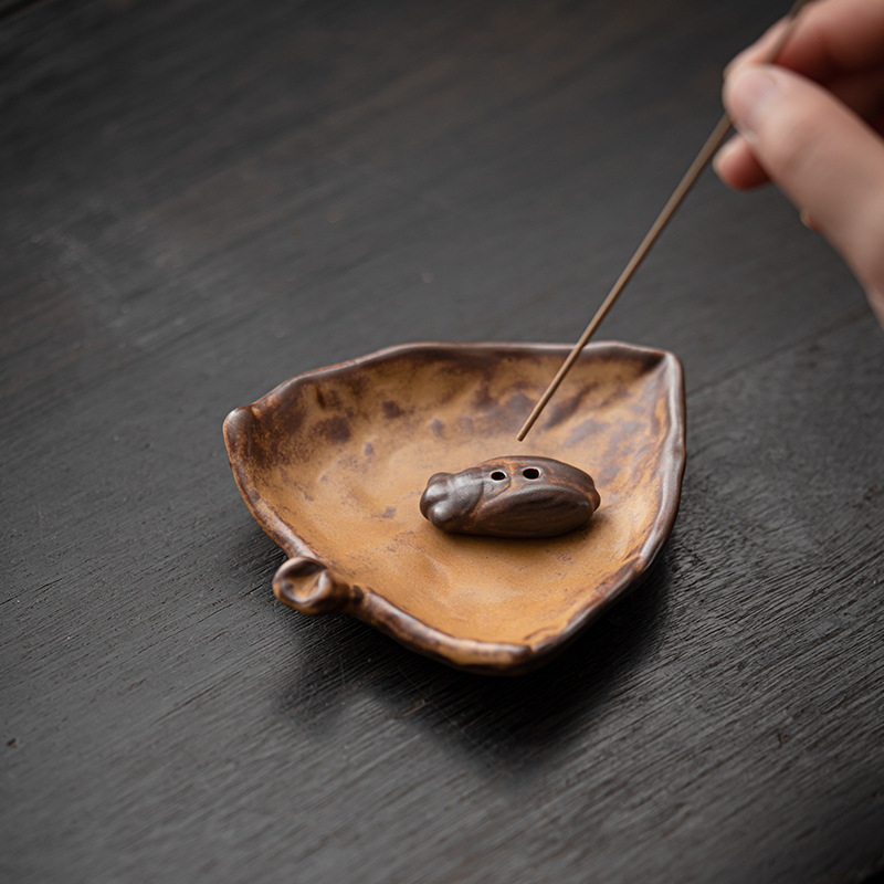 Zenqu cổ gốm hương đế nhà trong nhà sáng tạo hương agarwood hương gỗ đàn hương hương hương hương hương đồ trang trí