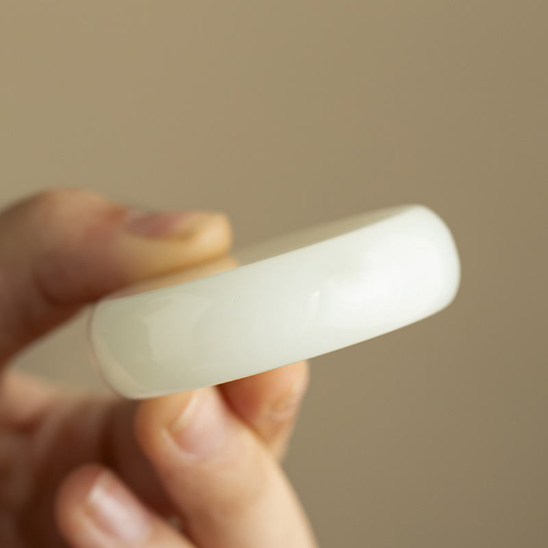 Phụ kiện bộ trà có nắp bằng ngọc bích mới bộ trà thú chơi trà bộ trà Kung Fu ấm trà tử sa có nắp ấm trà