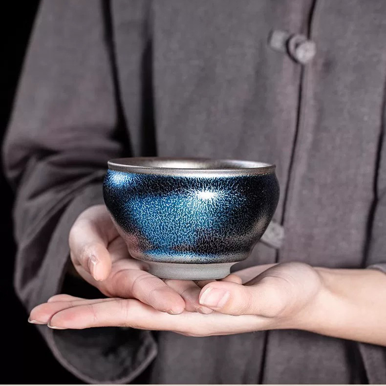 Jianyang Jianyao Jianzhan Blue Kylin General Cup Cốc sứ tặng quà đặc biệt cho một người Cốc trà dày đơn giản Cốc chủ nhân