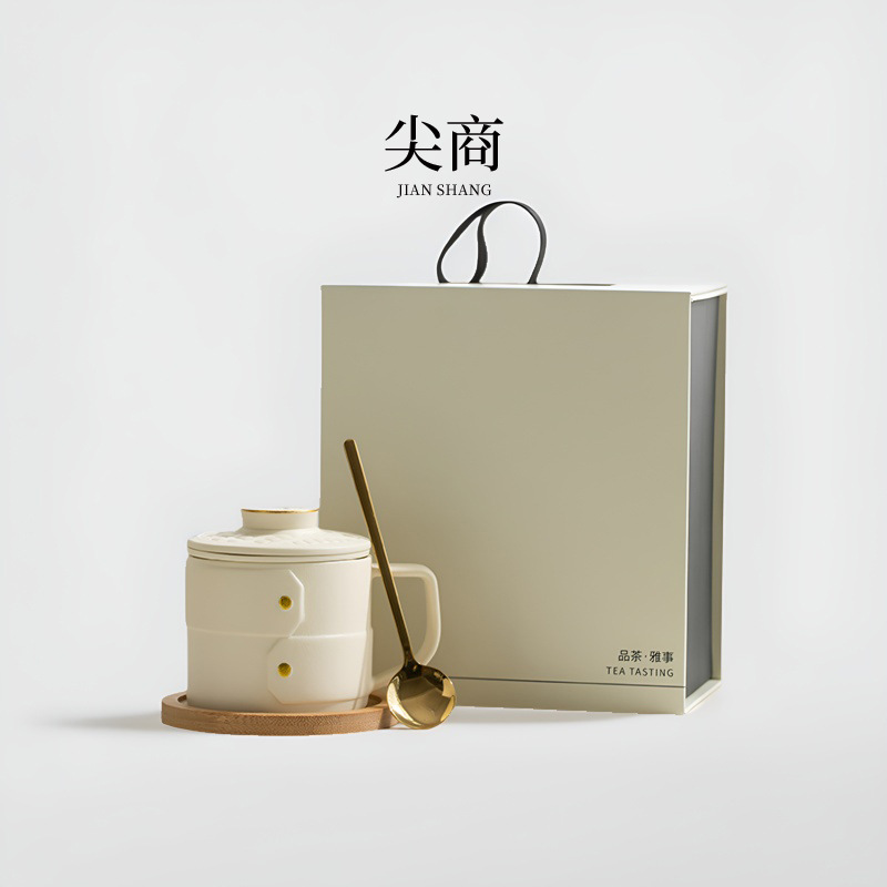 Cốc cà phê trà thịnh vượng Cốc tách trà kinh doanh Cốc nước quà tặng văn phòng Cốc sứ quà tặng