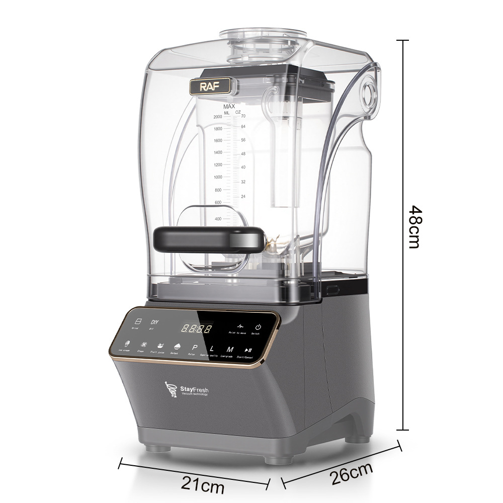 RAF gia dụng tiêu chuẩn Châu Âu công suất mạnh mẽ sinh tố công suất cao 1200w máy trộn tuyết Simu màn hình cảm ứng R.2941