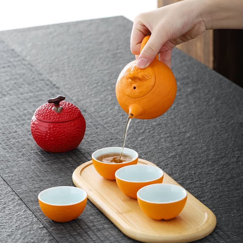 Bộ ấm trà du lịch Dajidi Quà tặng doanh nhân cao cấp Quà Tặng kỷ niệm ngày khai trương Tết Trung thu