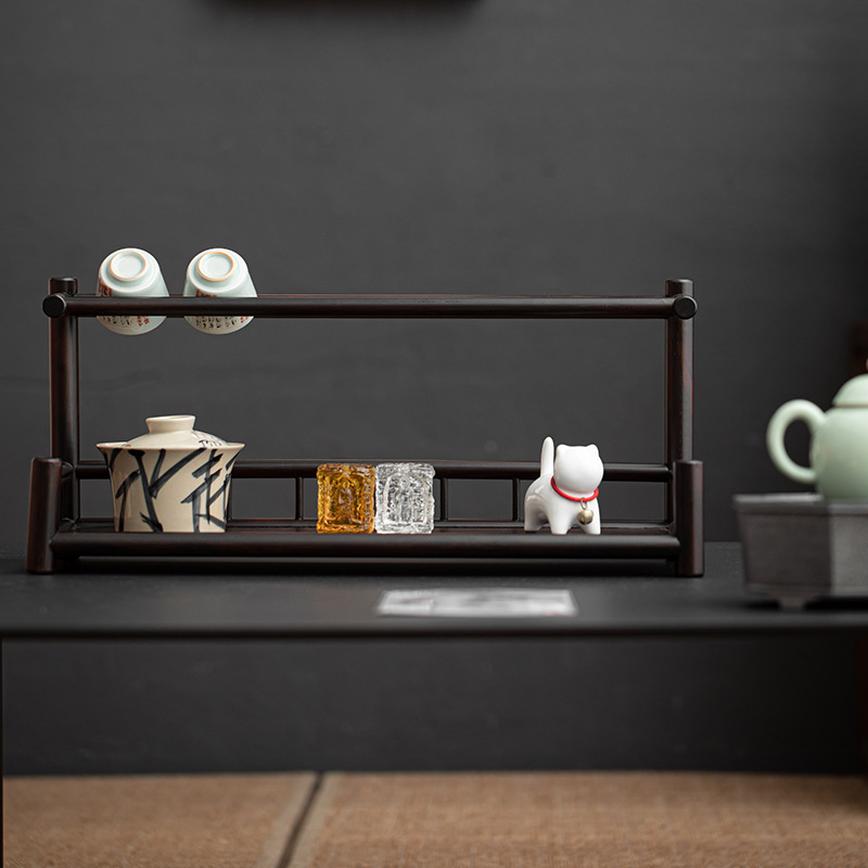 Giá để cốc Bogu nhiều lớp bằng tre giá để cốc đựng ấm Trà Tách trà giá để đồ đựng ấm trà Để Bàn Kiểu Trung Quốc Giá để đồ trưng bày