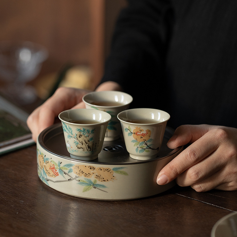 Nhà sản xuất bán buôn cốc trà phục vụ cổ điển cốc chủ sở hữu cốc đơn chén trà chén trà Đơn gốm sứ gia dụng Bộ trà Kung Fu