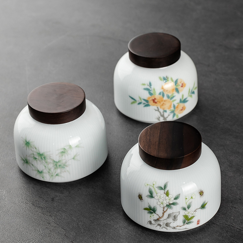 Bình trà Oantang, bình gốm kín, kho trà gia dụng cỡ nhỏ, Bộ trà cầm tay, bình trà nhỏ