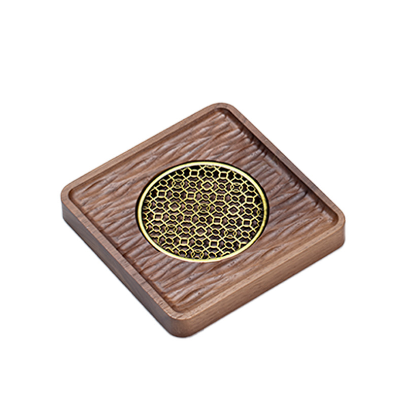 Bán buôn ấm bằng gỗ nguyên khối, bàn pha trà ướt, khay đựng nước giả gỗ vuông, khay đựng trà, khay đựng trà, khay đựng trà Kung Fu