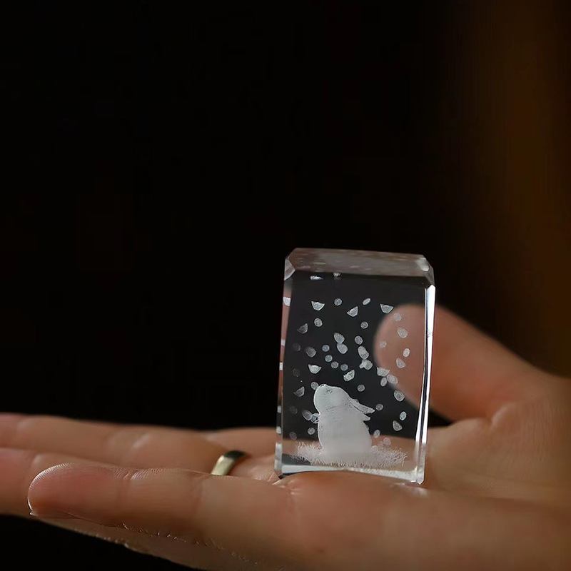 Bán buôn thủy tinh pha lê Mochizuki thỏ nắp ấm trà nắp ấm trà nắp ấm trà nắp ấm