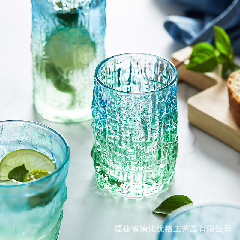 Cốc Họa Tiết Cây phong cách Instagram nổi tiếng trên mạng cốc Sông Băng Cốc Nước giá trị cao cốc thủy tinh cốc nước trái cây mùa hè cho nữ cốc trà gia dụng