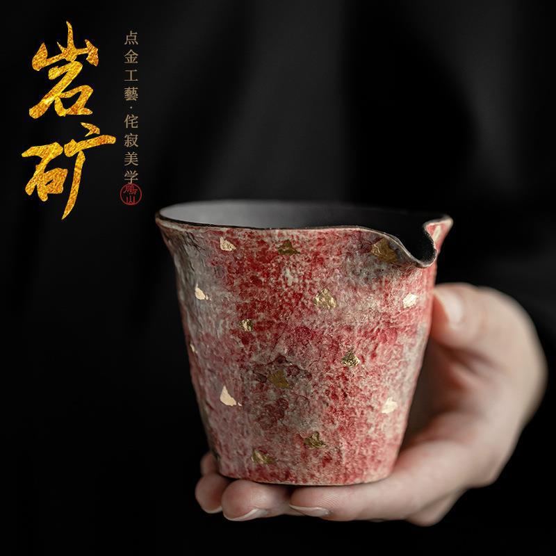 Cổ điển Dianjinyan Mine Màu gốm Pingyan Tách trà Haifen Trà Đồng phục Tách trà gốm sứ Kung Fu Phụ kiện Cốc công cộng