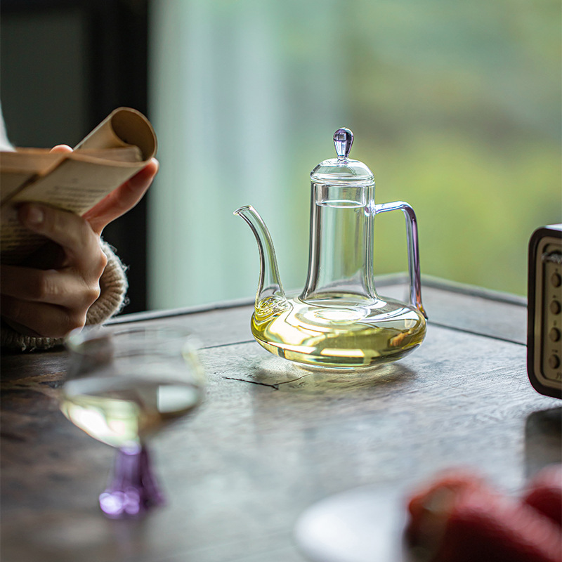 Ấm pha trà hoa ấm pha lạnh ấm thủy tinh chịu nhiệt ấm pha trà ấm nước chịu nhiệt cao có lọc trà xanh
