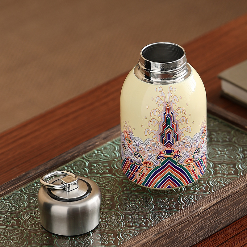 Bán buôn cốc nhỏ bụng mini inox 304 cốc giữ nhiệt nhỏ mập cầm tay đơn giản cầm tay