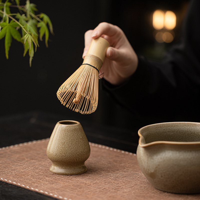 Lò nung kiểu Nhật Bản, bộ matcha trăng tròn, bộ trà đặt hàng, bộ dụng cụ, bát trà bằng gốm sứ, cốc trà Baibenli, cốc matcha