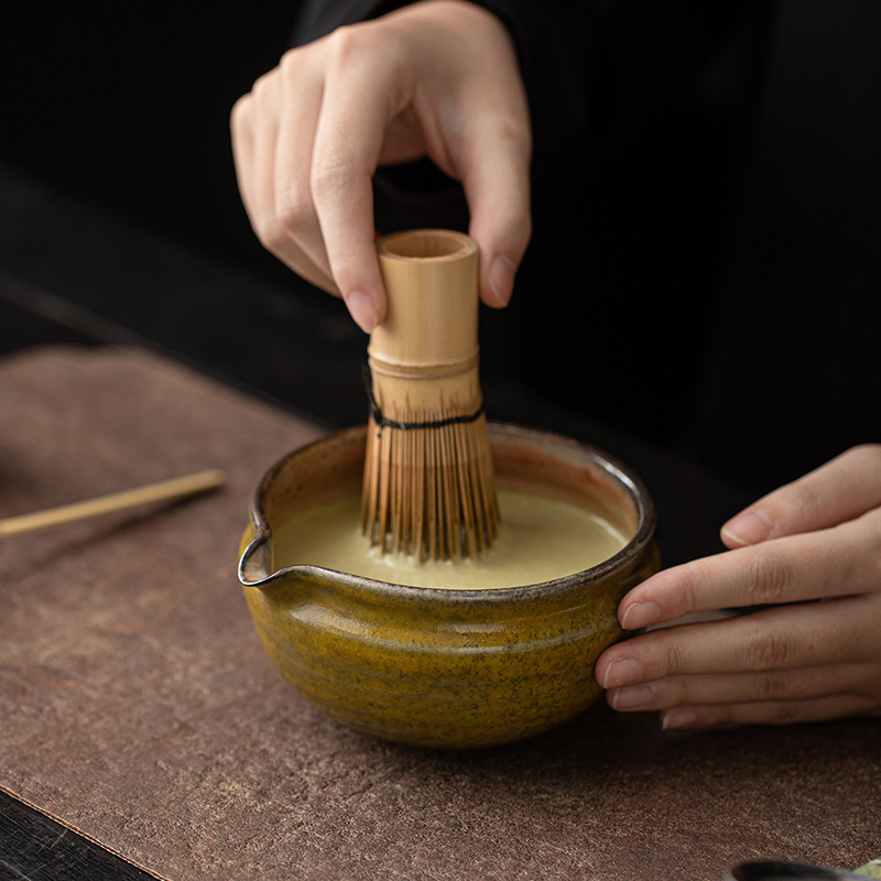 Bộ tám món matcha xi lanh Yaochang, dụng cụ pha trà hoàn chỉnh của nhà Tống, bát trà, máy đánh trà, bàn chải trà, trà đạo Nhật Bản