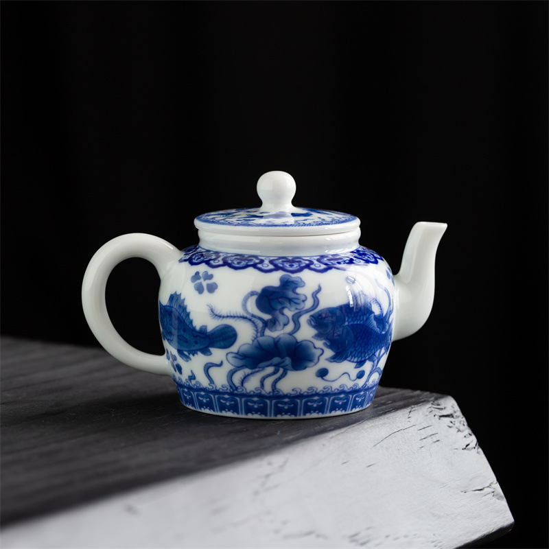 Ấm trà gia dụng Kung Fu Yitang Ấm trà giàu có ấm trà ấm trà pha trà trà nước gốm sứ bán buôn đặc biệt