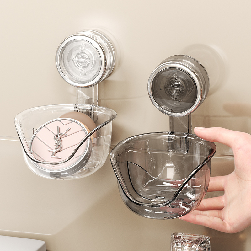 Cốc hút làm đẹp trứng phấn bông đệm khí Hộp đựng đồ treo tường không đục lỗ thoát nước phòng tắm giá đỡ thoáng khí