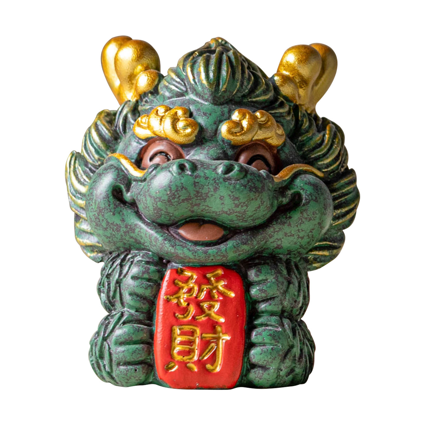Đồ trang trí phòng khách để bàn Fa Nafu Kylin đồ trang trí linh vật đá sa thạch xanh bàn làm việc trang trí cảnh quan