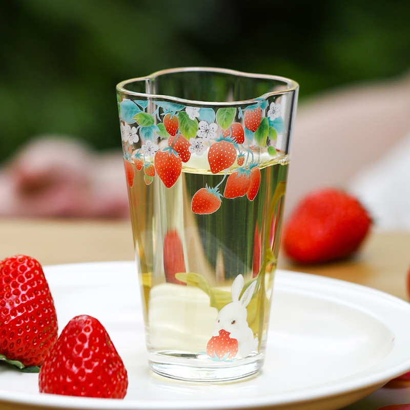 Cốc mây sáng tạo mẫu mới cốc trà xanh thủy tinh chịu nhiệt gia dụng cốc chủ nhân tăng độ dày Borosilicat dung tích lớn