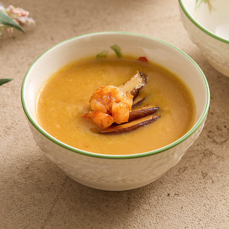 Bộ đồ ăn dâu tây nổi bát sứ bát cơm bát canh gia dụng bát mì ăn liền bát chuyên dụng cá nhân bát salad trái cây