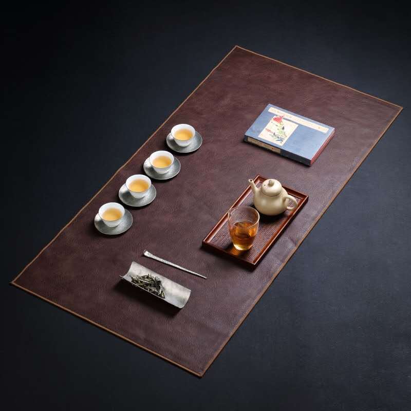 Nội thất gia đình hiện đại da chiếu trà sáng tạo cờ bàn trà không thấm nước phong cách Bắc Âu khăn trải bàn trà đơn giản phụ kiện trà bán buôn