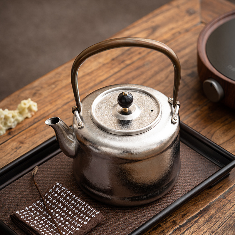 Ấm đun nước pha lê đá Titan nguyên chất Ấm đun trà dung tích lớn ấm pha trà mẫu mới ấm đơn bếp gốm điện gia dụng Bộ ấm dưỡng sinh