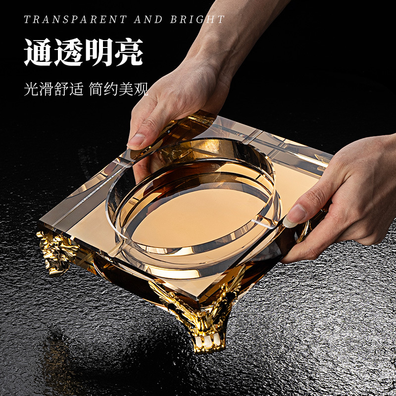 Gạt tàn bằng kính sâu, phòng khách gia đình sáng tạo, cảm giác cao cấp sang trọng nhẹ nhàng ktv bar thương mại khách sạn trang trí gạt tàn