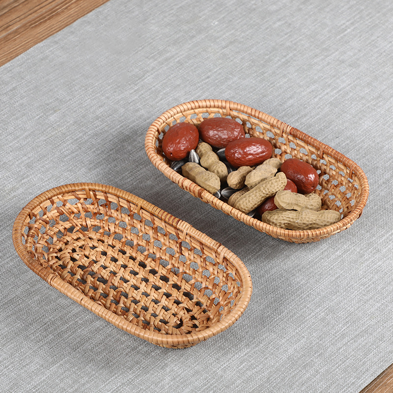 Bán buôn Khăn trà mây đan, đỡ khăn, giỏ đựng đồ trà rỗng sáng tạo thủ công Nhật Bản, Bộ trà đạo