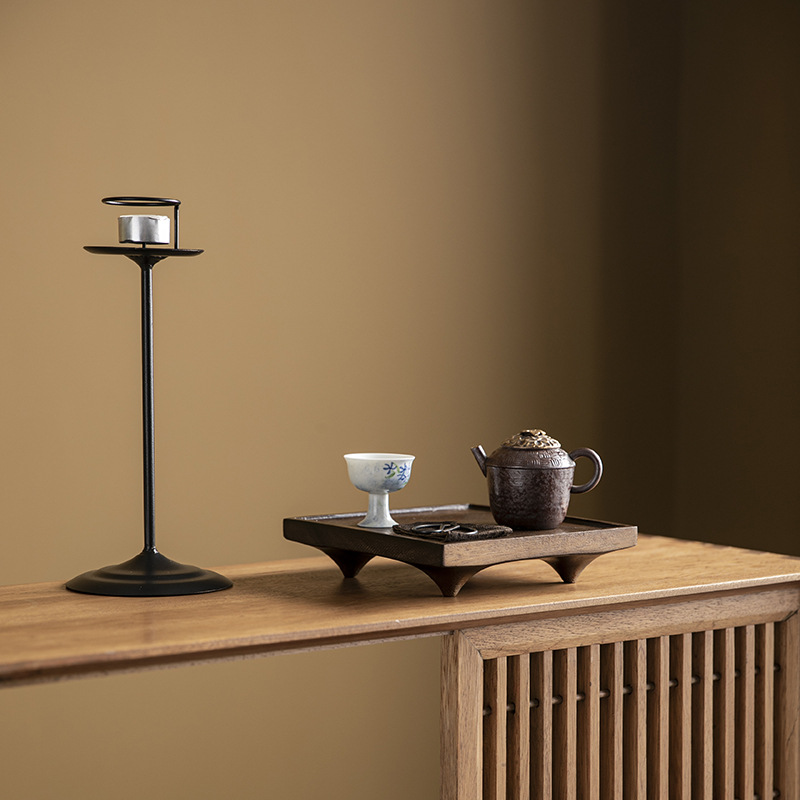 Khay trà vòng tròn bốn mùa Nam Mỹ ấm trà bàn pha khô cổ điển văn phòng phụ kiện bộ trà gia dụng đệm ấm trà