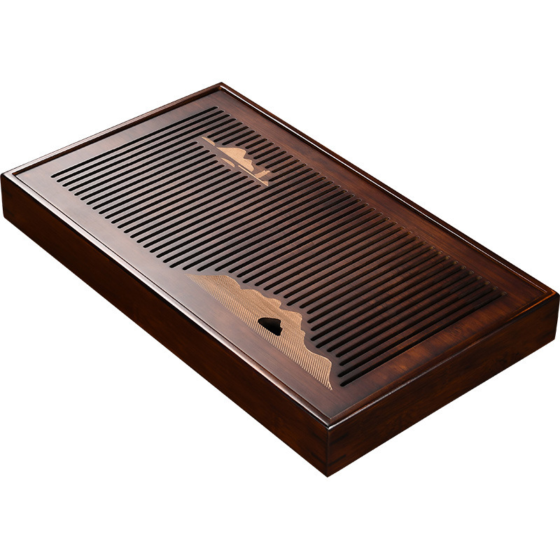 Nhà sản xuất bán buôn Khay trà tre, khay pha khô gia dụng, Khay trà chứa nước núi ngoài bằng Gỗ Óc Chó