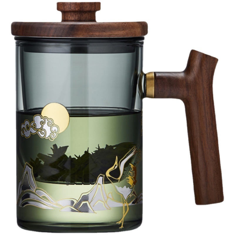 Bán buôn tách trà tách trà trà trà đạo Văn Phòng Nam cốc uống trà thủy tinh chuyên dụng cá nhân cốc nước cao cấp