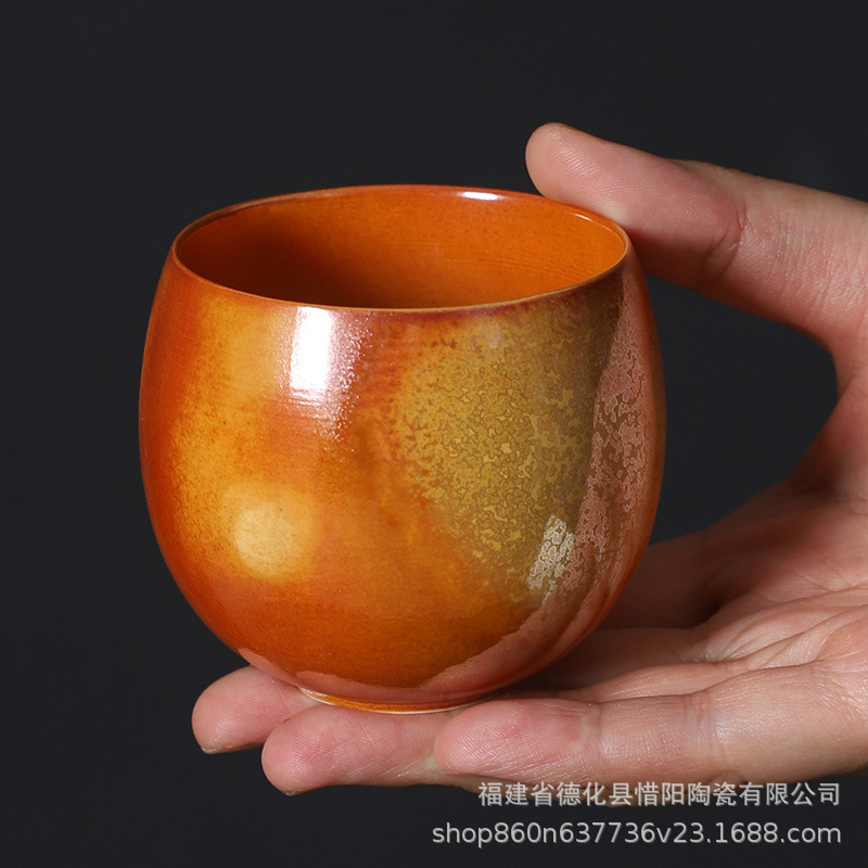 Cốc chủ nhân lò Ru cổ điển cốc đơn cốc trà nam nữ cốc trà Kung Fu Đốt Củi cốc trà đạo cá nhân cốc trà