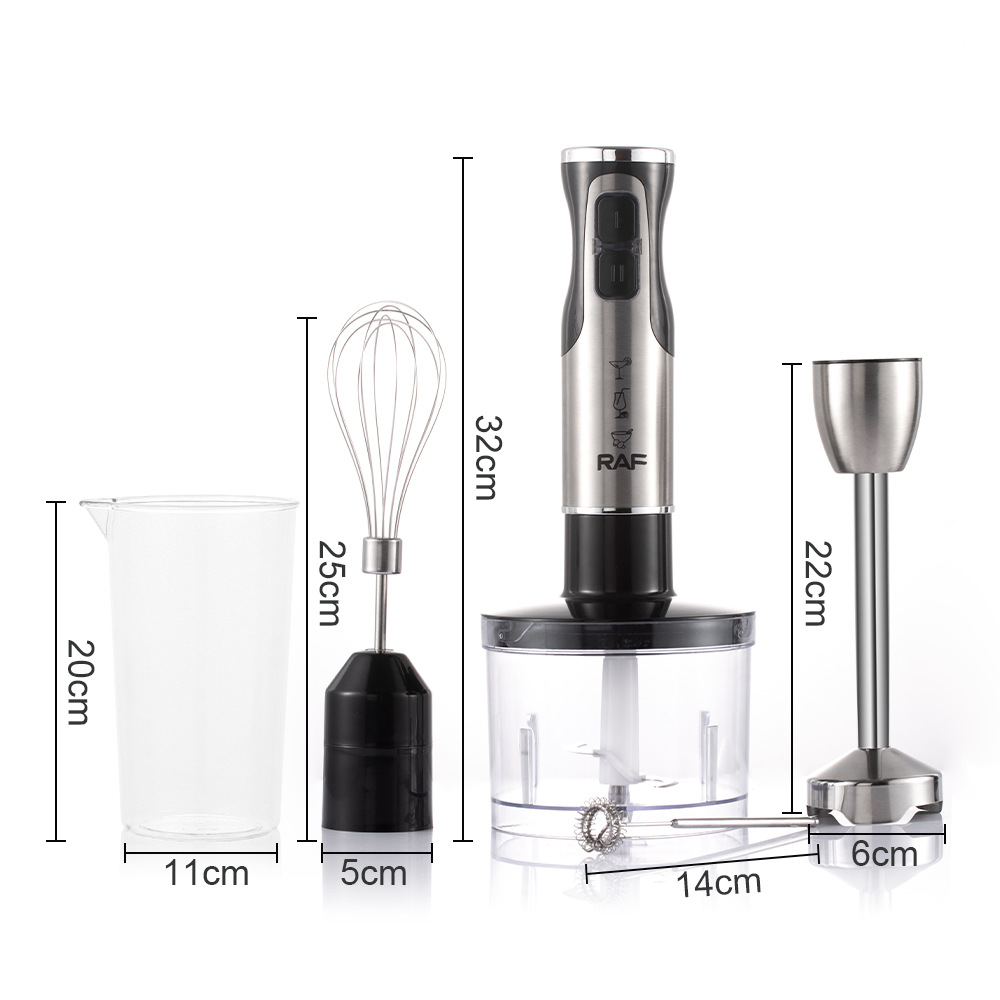 Máy xay thực phẩm gia dụng cầm tay xuyên biên giới tiêu chuẩn Châu Âu RAF Thanh nấu ăn bằng thép không gỉ cầm tay 3006