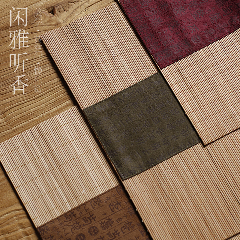 Vải nghệ thuật, chiếu trúc, chiếu trà, vải lanh, cờ bàn thiền, khay trà kiểu Nhật, đệm trà, khăn trải bàn trà, khăn trà, rèm trà