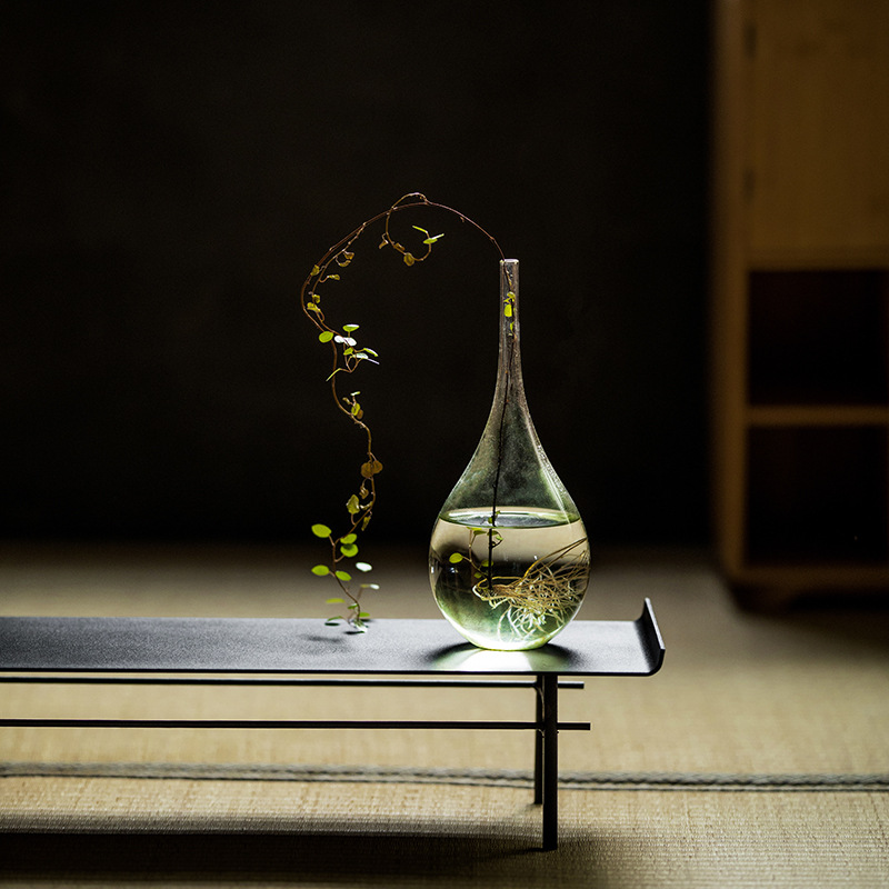 Khay trà bộ ấm trà trưng bày kệ lưu trữ tủ trà Bogu bàn trà sắt nghệ thuật kiểu Nhật bàn pha khô bình phong mới