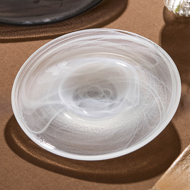 Thổ Nhĩ Kỳ ARDACAM nhập khẩu đĩa thủy tinh đĩa gia dụng đĩa tròn bộ đồ ăn khách sạn thương mại cao cấp đĩa hình đặc biệt