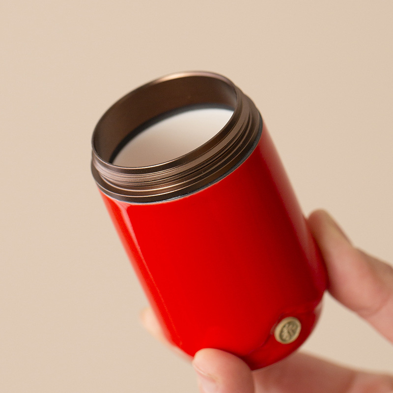 Bình đựng trà văn hóa và sáng tạo Tử Cấm Thành, bình đựng trà cỡ nhỏ bằng gốm sứ gia dụng, đồ trang trí cao cấp sáng tạo, bình kín cầm tay