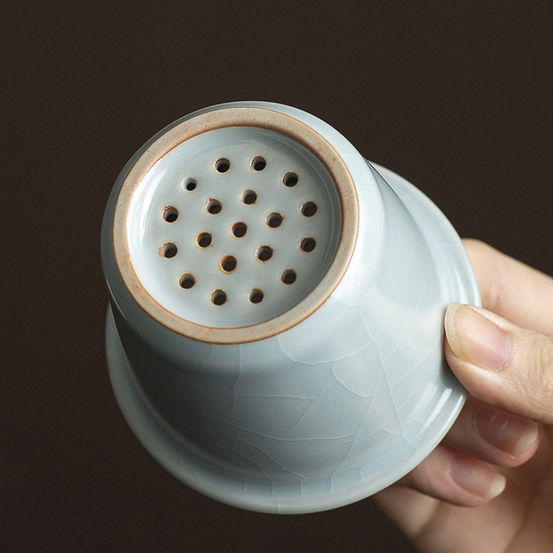 Cốc cá nhân văn phòng Ruyao Tianqing tách trà dung tích lớn cốc trà pha trà tùy tiện quà lưu niệm cao cấp văn phòng