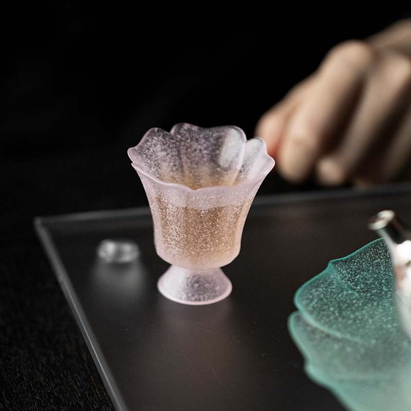 Bộ trà Kung Fu tráng men cổ kính cốc trà cá nhân thiết bị pha trà cao cấp Yushantang thương hiệu cốc trái tim cỏ cốc